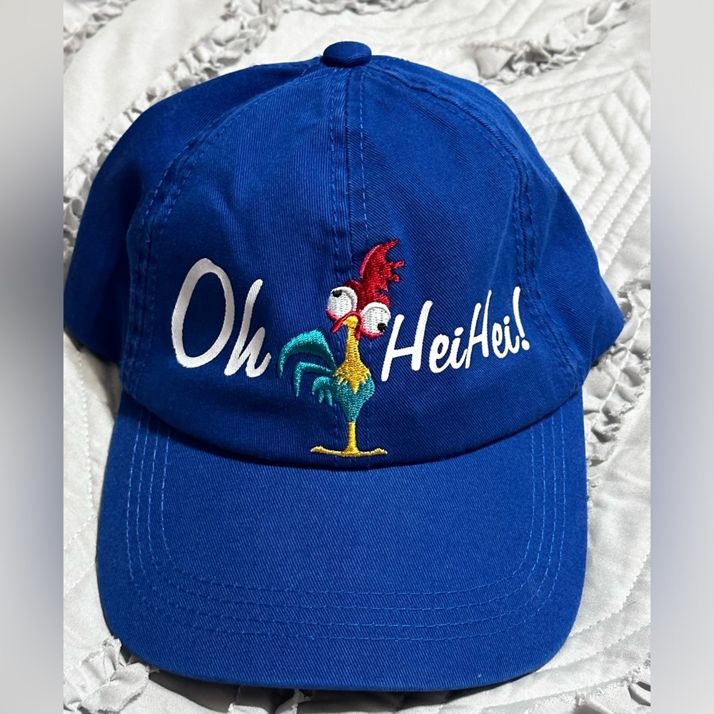 Disney Parks Moana Oh Hei Hei Blue Baseball Hat